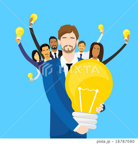 Business Man Get Prize Winner Cup, People 18787080