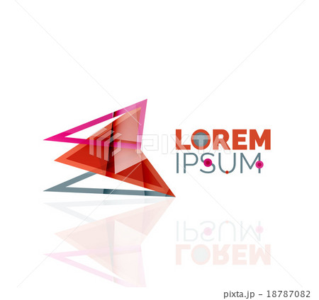 Logo, abstract geometric business icon Logo, abstract geometric business icon 18787082