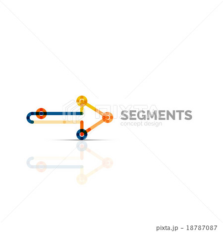 Arrow icon vector logo. Company branding element Arrow icon vector logo. Company branding element 18787087