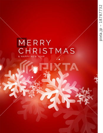 Holiday red abstract background, winter snowflakes Holiday red abstract background, winter snowflakes 18787732