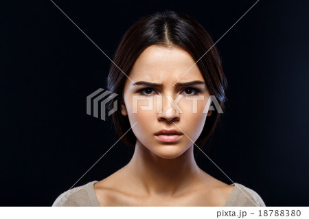 Pleasant girl expressing emotions  18788380