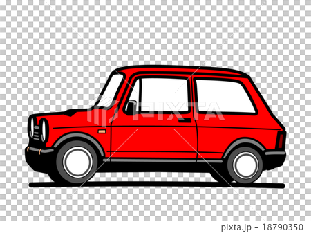 紅色緊湊型車 18790350