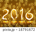 Happy new year 2016 - snowflakes 18791672