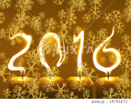 Happy new year 2016 - snowflakes 18791672