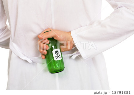 Hand with green bottle Hand with green bottle 18791881
