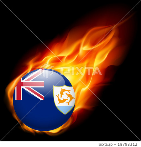 A badge in colours of Anguilla flag 18793312