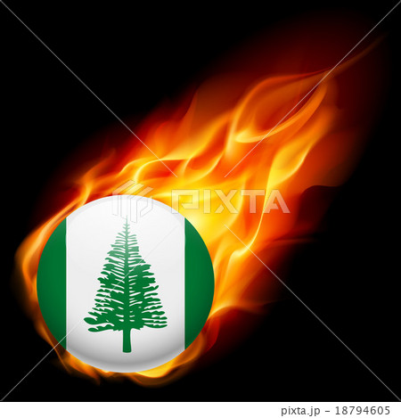Round glossy icon of Norfolk Island Round glossy icon of Norfolk Island 18794605