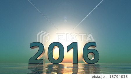 2016年号と日の出 18794838