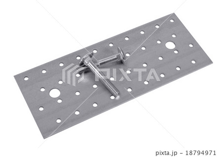 Perforated metal plate furniture screw and nuts 18794971
