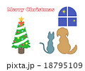 クリスマスカードDog&Cat04 18795109