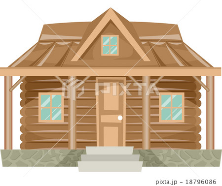 House Log Cabinのイラスト素材