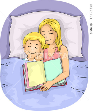 Mom Kid Boy Bed Sleep Book Mom Kid Boy Bed Sleep Book 18796356