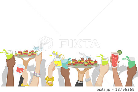 Cocktail Party Border 18796369