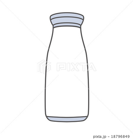 牛乳瓶のイラスト素材 18796849 Pixta