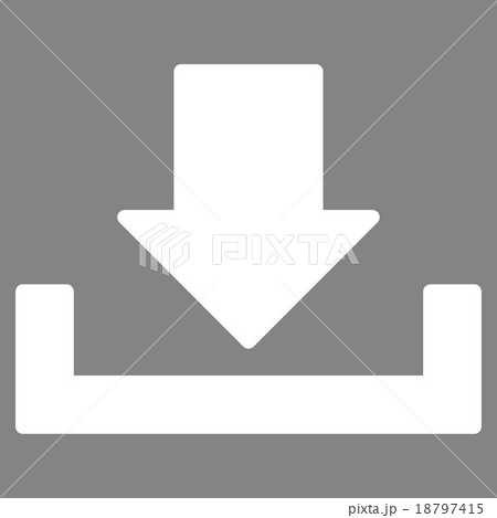Download flat white color icon 18797415