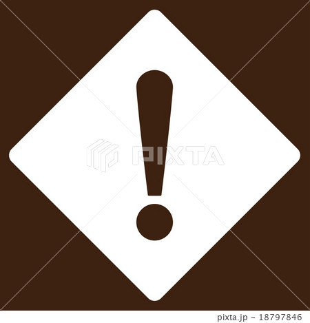Error flat white color icon 18797846
