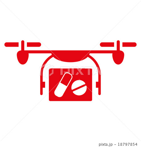 Medical Quadcopter Icon 18797854