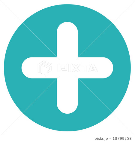 Create flat cyan color iconのイラスト素材 [18799258] - PIXTA