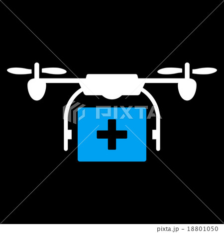 Medical Drone Shipment Icon 18801050