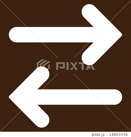 Flip Horizontal flat white color iconのイラスト素材 [18803436] - PIXTA