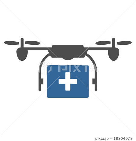 Medical Drone Shipment Icon 18804078