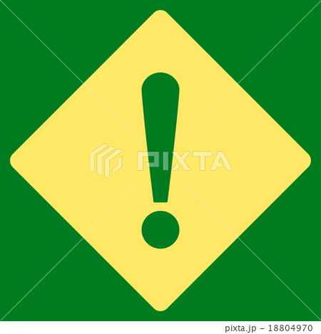 Error flat yellow color icon 18804970
