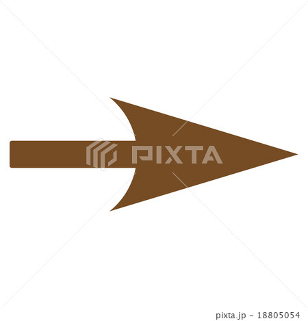 Arrow Axis X flat brown color icon 18805054