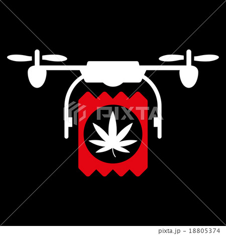 Drugs Drone Delivery Icon 18805374