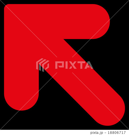 Arrow Up Left flat red color icon Arrow Up Left flat red color icon 18806717
