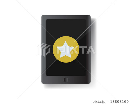 Smart Phone model  with a sign of favorite or top  18808169