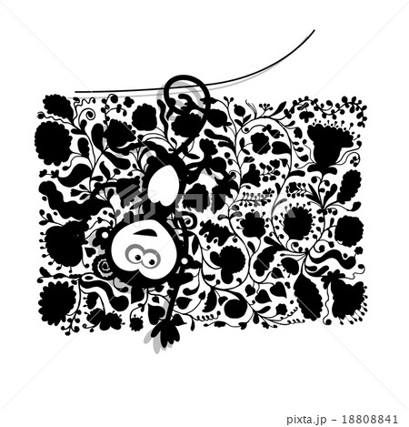 Funny monkey for your design 18808841