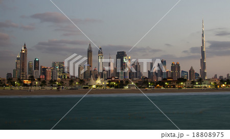 Skyline of Downtown in Dubai (United Arab Emirates 18808975