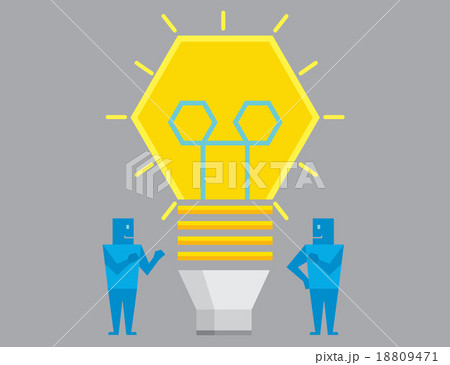 Two Businessman get idea Two Businessman get idea 18809471