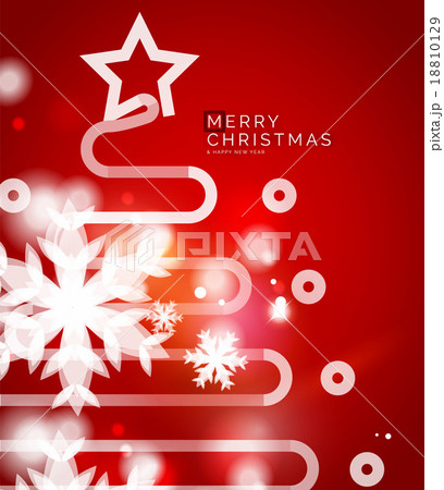 Holiday red abstract background, winter snowflakes Holiday red abstract background, winter snowflakes 18810129