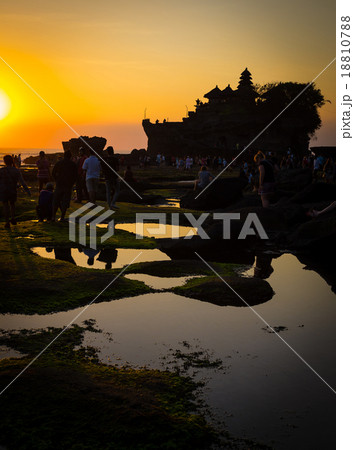 Tanah Lot Temple on Sea in Bali Island Indonesia. 18810788