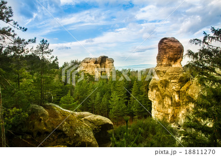 Sandstone formations in Bohemian Paradise Sandstone formations in Bohemian Paradise 18811270