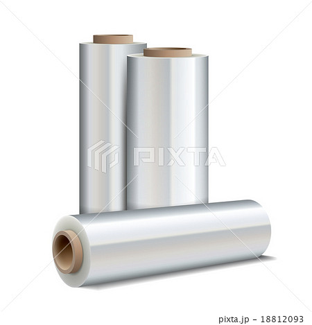 Roll of wrapping plastic stretch film 18812093