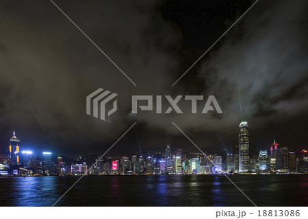 九龍半島から望む香港の夜景 18813086