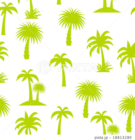Palm Tree Seamless Pattern Vector Illustration 18813280