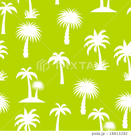 Palm Tree Seamless Pattern Vector Illustration 18813282