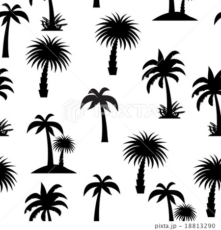 Palm Tree Seamless Pattern Vector Illustration Palm Tree Seamless Pattern Vector Illustration 18813290