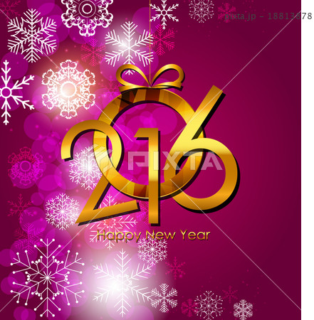 New Year 2016 Background. Vector Illustration 18813878