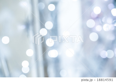 Christmas Silver Lights. Defocused background 18814591
