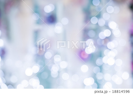 Christmas Silver Lights. Defocused background 18814596