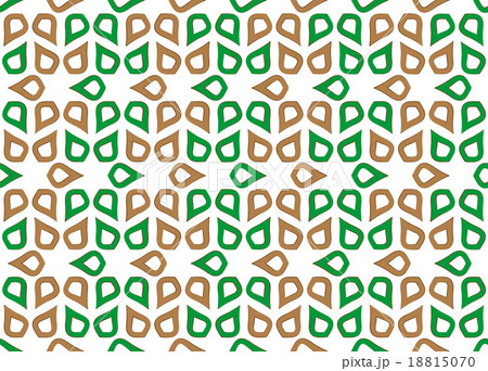 stylized green and brown leaves 18815070