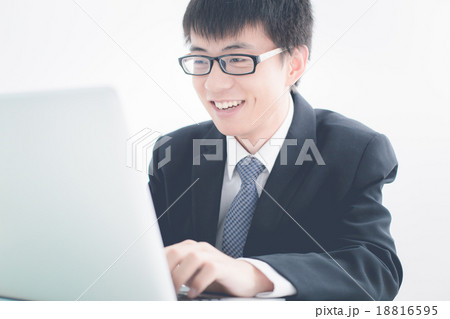 Businessman analyzing investment charts. Accounting 18816595