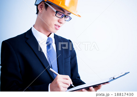 Architect sketching a construction project 18817430