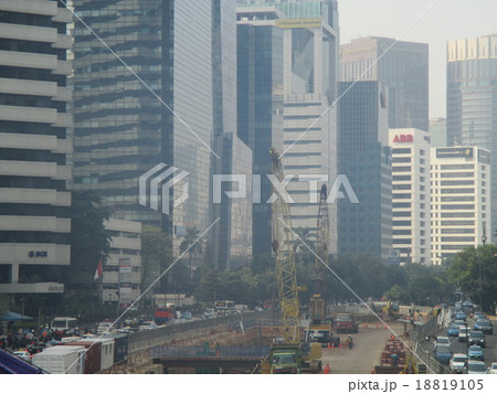 インドネシア ジャカルタ 地下鉄工事 工事現場 インドネシア ジャカルタ 地下鉄工事 工事現場 18819105