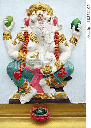 White Statue Ganesh in temple. White Statue Ganesh in temple. 18821106