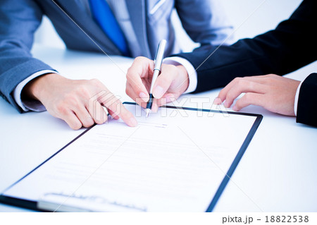 Business people discussing the charts and graphs showing the res Business people discussing the charts and graphs showing the res 18822538